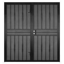 Browse screen doors & accessories from screen tight. Unique Home Designs 72 In X 80 In Arcada Black Projection Mount Outswing Steel Patio Security Door With Expanded Metal Screen Spd0640072e002 The Home Depot