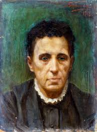 Antique Pie Crimper, Early Oil On Board, Sgraffito