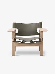 Borge Mogensen Limited Edition Spanish Chair In Green Leather In 2020 Spanish Chairs Chair Borge Mogensen