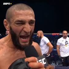 EVERYBODY! I COME HERE FOR EVERYBODY! KILL EVERYBODY! I'M THE CHAMP!"  Khamzat Chimaev wakes up and ALWAYS chooses violence 😰 #UFC267