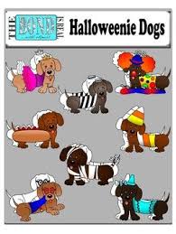 Halloweenie Dogs Clip Art Halloweenie Dog Dog Clip Art Dachshund Cartoon