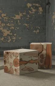Wood And Concrete End Tables Selbermachen Beton Into The Woods Mobel Holz