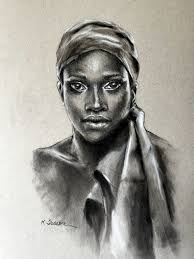 Watercolor, charcoal, and pastel art