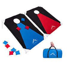 To lock two lock catch on the boards to ensure they in shape. Himal Portable Assemble Pvc Framed Cornhole Game Set With 8 Bean Bags And Carrying Case 3 X 2 Feet Red Blue Buy Online In Dominica At Dominica Desertcart Com Productid 96536264