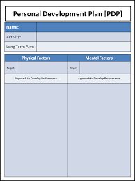 The term spread sheet (nowadays spreadsheet) has a. Personal Development Plan Template Zomor