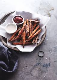 Then you make the sauce separately, by cooking the green onion and garlic in the oil, and mix in all the seasonings, without the cornstarch. Baked Sweet Potato Fries Recipe Sbs Food