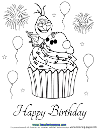 Click the birthday cupcake coloring pages to view printable version or color it online (compatible with ipad and android tablets). Olaf On Cupcake Coloring Pages Printable
