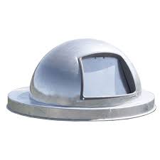 Stainless steel · 5 stars · health and safety Witt 5555g Round Dome Trash Can Lid Metal Galvanized