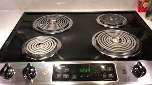 Features of this sleek induction electric range include a self. New Ge Slide In Electric Coil Stove Model Js250rf2ss Youtube