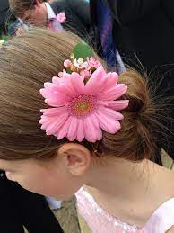 Gerbera Fresh Flower Wedding Bridesmaid Hair Clip Bridesmaid Hair Clips Wedding Hairstyles Bridesmaid Gerbera Wedding