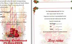 Bagi yang membutuhkan undangan natal 2019 format microsoft word silahkan anda download di bawah ini bisa. Contoh Undangan Natal 2019 Undangan Natal Mwl1zgxpy54j Cute766