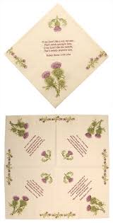 Robbie Burns Serviettes Pack Of 20 Burns Night Decorations Burns Night Burns Night Decorations Robert Burns