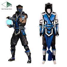 Mortal Kombat 11 Sub Zero Cosplay Costume Mk 11 Belt Game Halloween Full Set Ebay Sub Zero Costume Mortal Kombat Cosplay Costumes For Men