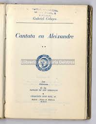 I finished my mathematics degree at the universitat de les illes balears (uib) at 2011. Cantata En Aleixandre By Celaya Gabriel 1959 Llibreria Antiquaria Delstres