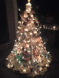 Seashell Crab Pot Tree Amazing Christmas Trees Potted Trees Potted Christmas Trees