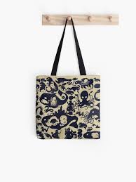 Size Chart Of Sea Monsters Tote Bag