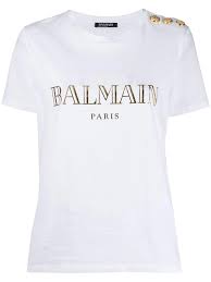 Balmain Black And Gold T Shirt Pin By Diy Decoracao Jessica Santin On Dream Closet Camisetas Tees T Shirts