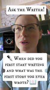 ✒️ Ask the Writer! ✒️ When did you start writing, and what was the first  story you ever wrote? #author #writer #youngadult #sciencefiction  #writergram #bookseries #fiction #bookstagram #fictionwriting