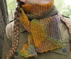 Knitting two stitches together (k2tog) and passing the working yarn round or over the needle will create a hole and is used in lace patterns: Knit 1 Purl 1 Ribbed Scarf 4 Steps With Pictures Instructables