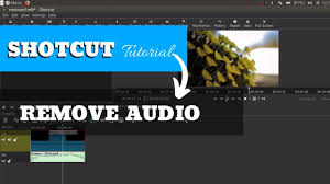Shotcut Video Editor Tutorial How To Remove Audio In Shotcut In 2020 Audio In Tutorial How To Split