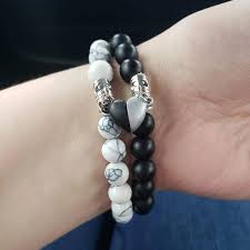 Magnet Attract Couple Bracelet - Stone ...