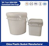 High Quality 1-5 Gallon Food Grade Biodegradable Customizable Colors  Multi-Purpose Reusable Food Storage Plastic Bucket with Lid