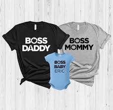 Последние твиты от daddy is boss (@daddyisboss1). Boss Family Matching Shirts Boss Mommy Shirt Boss Daddy Boss Etsy