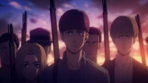 He lived in shiganshina district with his parents until the fall of wall maria, where he impotently witnessed his mother being eaten by a titan. The New Eldian Empire Attack On Titan Season 4 Episode 12 Review In Asian Spaces