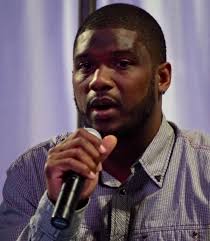 Rattlers quarterback Shane Boyd and Phoenix Mercury Mistie Bass telling  stories at the Arizona Storytellers Project at Wells Fargo Arena.