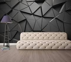 Maybe you would like to learn more about one of these? 3d Solid Geometric Abstract Gray Triangle Background Black Etsy Black Design Wallpaper 3d Wallpaper Living Room Living Room Tv Wall