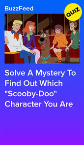 His first choice was sarah michelle gellar and freddie prinze jr. Solve A Mystery To Find Out Which Scooby Doo Character You Are Scooby Doo Mystery Inc Scooby Doo Scooby Doo Movie