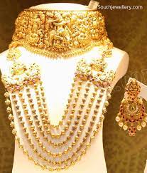 See more ideas about gold necklace designs, gold jewelry fashion, indian gold necklace designs. 3d Krishna Choker And Layered Gold Balls Mala Indian Jewellery Designs
