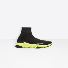 Balenciaga Socks Black And Yellow Speed Sneaker For Men Balenciaga Sneakers Balenciaga Speed Trainer Balenciaga Trainers