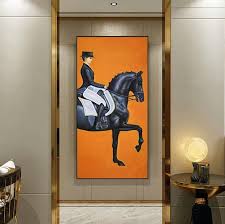 Art Gali ?Equestrian Diva: Stunning Oil Painting Modern Art ? A Beautiful  Tribute to the Spirit of Horses, Perfect for Horse Lovers and Elegant Home  Dcor(70X35Inches) : Amazon.in: Home & Kitchen