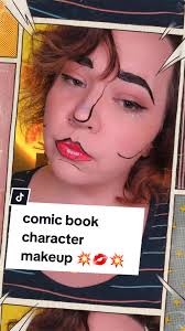 💥Comic Book Character💥 Makeup Tutorial for your Halloween and theatrical  needs!! Tips: outline your face how you want! add details to make it sad,  angry, sultry, confused, shocked, whatever. if you'd ...