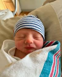 Someone came early…🩵🍼 Welcome to the world Halsey Robert Needham! Born  January 15, 2025 at 5:06am! We are over the moon to finally meet our sweet  baby boy. You are the greatest