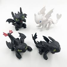 1pc Cute How To Train Your Dragon 3 Toys Action Figures Night Fury Toothless Light Fury Pvc Dragon Toys For Chi Dragon Toys How Train Your Dragon Toothless Toy