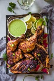 This Peruvian Grilled Chicken With Creamy Green Sauce Is Packed With Flavor And The Perfect Way Grilled Chicken Recipes Grilling Recipes Sides Chicken Recipes