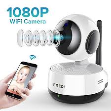 Get Sale Review Fredi Wireless 1080p Ip Baby Pet Monitor Camera Wifi Camera With Two Way Function Infrared Night Visio Wifi Camera Wireless Ip Camera Ip Camera
