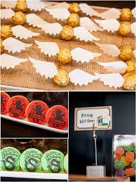 The settings in harry potter are magical. Harry Potter Inspired Birthday Party With Lots Of Ideas On Decorations Diy Ga Harry Potter Theme Party Harry Potter Party Decorations Harry Potter Baby Shower