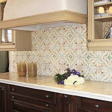 Hand Painted Terra Cotta Tile From Our Nord Series Tabarkastudio Com Beige Kitchen Moroccan Tile Backsplash Kitchen Tiles Backsplash
