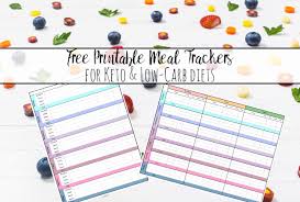 (days 8 to 14) week 3 meal plan: Free Keto And Low Carb Meal Tracker Printables