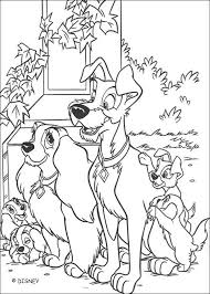 Lady And The Tramp Coloring Book Pages Lady Tramp And Puppies Puppy Coloring Pages Disney Coloring Pages Cartoon Coloring Pages