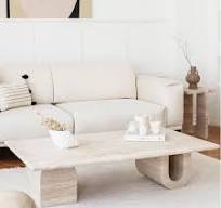 Italian Modern Travertine Round Coffee Tables Home Furniture Stone Marble  Coffee Table Rectangular Low Table Travertone Center Table