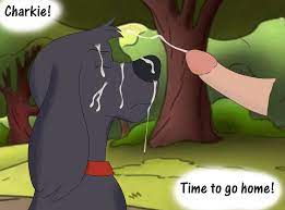 bodily fluids canid canine canis charkie (curious george) cum cum  on face curious george disembodied penis domestic dog female feral genital  fluids genitals human human on feral imminent trauma