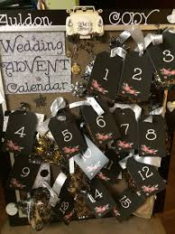 This also helps to add to the personal touch of the item. Wedding Advent Calendar I Made For My Niece S Bridal Shower To Countdown The Last 15 Days Til Her Wedding Each Wedding Countdown Wedding Calendar Wedding Day