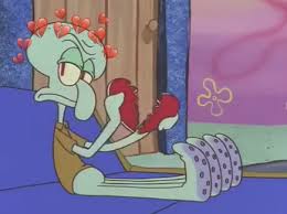 Discover more posts about spongebob, patrick star, squidbob, plankton, sandy cheeks, krabs i liked when the svelte octopus dude complimented squidward and called him baby, and squidward swooned so hard he died. Pin On Art