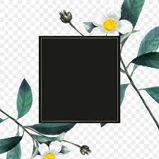 Download Premium Png Of Vintage White Flower Frame Png Hand Drawn Flower Frame Png Flower Frame White Flowers