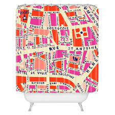 Shop thousands of high quality parisian shower curtains designed by independent artists. Paris Map Shower Curtain Pink Deny Designs Target
