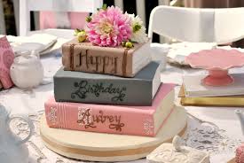 Single Layer Birthday Cake Designs For 2 Year Old Boy With Name I Love The Idea Of A Book Cake Maybe I M A Little Obsessed With Books But I Love It Cake Pop Decorating Book Cake Book Cakes